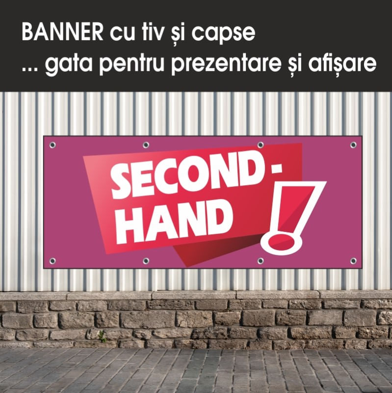 Banner MEDIA, Second hand model 1, 200 x 80 cm - imagine 4